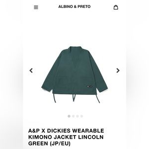 Albino & Preto x Dickies Kimono Jacket Lincoln Green